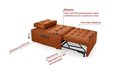 Ver imagem 6 de Puff Cama Sofá Retrátil Cozy Boucle Terracota Luxo Descanso