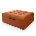 Ver imagem 2 de Puff Cama Sofá Retrátil Cozy Boucle Terracota Luxo Descanso