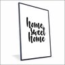 Quadro Home Sweet Home Vinil sem Vidro Tamanho/moldura 70x50 Caixa Cor Preta - 1