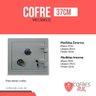 Cofre Para Armas Pequenas - 37cm Embutir Aprovado EB - RJL037 Cofres RJL - 1