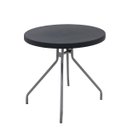 Ver imagem 1 de Mesa Redonda Tramontina Zeta 79 cm em Polipropileno Grafite Pernas em Aço Carbono