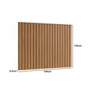 Ver imagem 2 de Cabeceira Ripada para Cama Solteiro 160cm 100% Mdf Cor:louro