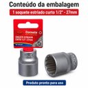 Ver imagem 7 de Soquete Estriado Curto 27mm Encaixe 1/2 Cr-V Corneta