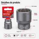 Ver imagem 3 de Soquete Estriado Curto 27mm Encaixe 1/2 Cr-V Corneta