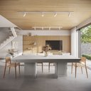 Ver imagem 2 de Mesa de Bilhar Sinuca e Jantar Oban Versátil com Tampo Removível 250 Cm Base T Branco G84 - Gran Bel