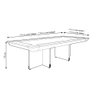 Mesa de Bilhar Sinuca e Jantar Oban Versátil com Tampo Removível 250 Cm Base T Branco G84 - Gran Bel - 4