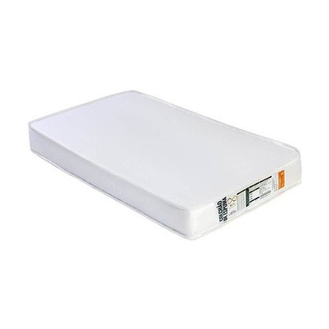 Colchão de Berço Impermeável 130x70 Premium Criança Bebê Estilo Modelo Americano Conforto Cor Branco