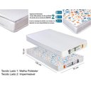 Ver imagem 6 de Colchão de Berço Impermeável 130x70 Premium Criança Bebê Estilo Modelo Americano Conforto Cor Branco