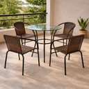 Ver imagem 1 de Conjunto 1 Mesa e 4 Cadeiras Solari Preto