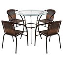 Ver imagem 2 de Conjunto 1 Mesa e 4 Cadeiras Solari Preto