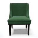 Ver imagem 7 de Kit 10 Cadeiras Liz Veludo Base Fixa Madeira PretoVerde