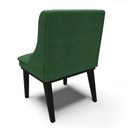 Ver imagem 2 de Kit 10 Cadeiras Liz Veludo Base Fixa Madeira PretoVerde