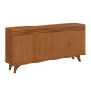 Ver imagem 1 de Buffet para Sala de Jantar 100% Mdf 4 Portas 160cm Pés Madeira Maciça Madrid