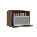 Ver imagem 1 de Aéreo de Cozinha Nicho para Microondas 60x44cm Linha Modulada Curve N640 Kappesberg - Nogueira