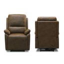 Ver imagem 6 de Kit 2 Poltronas do Papai Reclinavel Elétrica Nobuk Premium Marrom
