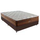 Ver imagem 1 de Cama Box Casal e Colchão Ortopédico Anjos Star Molas:marrom