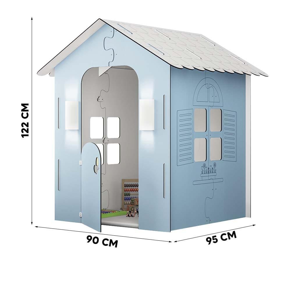 Casa Casinha Da Boneca Barbie Mdf 112 Cm + 22 Móveis Branco