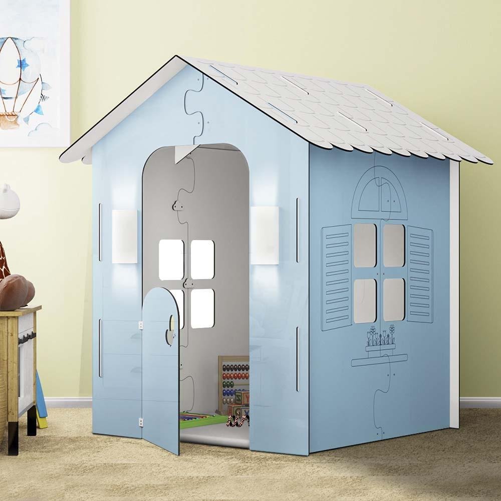 Casa Casinha Da Boneca Barbie Mdf 112 Cm + 22 Móveis Branco