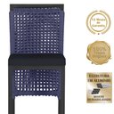 Ver imagem 3 de Mesa Bistro e 4 Banquetas Roma Preta Corda Náutica 12 Trama Original