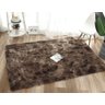 Tapete Sala Peludo Felpudo Super Macio 1,00 x 1,50 Mt Marrom Mescla Quarto - 1