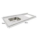 Ver imagem 4 de Pia Cozinha 180cm Granito Portinari Espaço p/ Cooktop e Cuba: Portinari