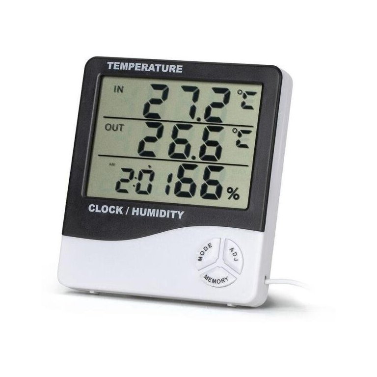 Medidor De Umidade E Temperatura Lcd Mut600S Exbom