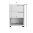 Ver mais imagens de Quarto Solteiro com Guarda-roupa 2 Portas de Correr, Cômoda e 1 Mesa de Cabeceira Picasso