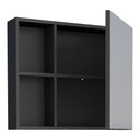 Ver imagem 3 de Espelheira Em Aço Para Banheiro Ameixa Cozimax - Preto