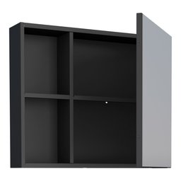 Espelheira Em Aço Para Banheiro Ameixa Cozimax - Preto - 3