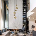 Ver imagem 2 de Lustre Pendente para Sala Pé Direito Alto 5m Mbm - Marfim