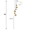 Ver imagem 5 de Lustre Pendente para Sala Pé Direito Alto 5m Mbm - Marfim
