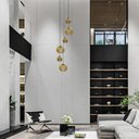 Ver imagem 3 de Lustre Pendente para Sala Pé Direito Alto 5m Mbm - Marfim