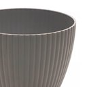 Ver imagem 3 de Vaso para Flor Cachepot Névoa Cinza Plástico Lyor 17cx15cm Jardim Plantas