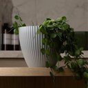Ver imagem 5 de Vaso para Flor Cachepot Névoa Cinza Plástico Lyor 17cx15cm Jardim Plantas