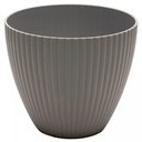 Ver imagem 1 de Vaso para Flor Cachepot Névoa Cinza Plástico Lyor 17cx15cm Jardim Plantas
