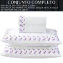Ver imagem 2 de Conjunto Cama Casal King Size 300 Fio Elise 4 Pç Premium:lilas