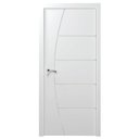 Ver imagem 1 de Kit Porta Frisada Desmontada Batente 12cm com Guarnição 210x72cm Branco