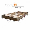 Ver imagem 3 de Colchão Solteiro PRORELAX ESPUMAS E Espuma D33 Turquesa 88cm X 188cm X 12cm Marrom Estampado Prorelax Marrom