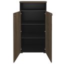 Ver mais imagens de Mesa Escritório Presidente e Armário Alto 2 Portas Corp A06 Charuto/preto - Mpozenato