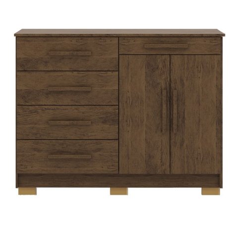 Comoda Sapateira 5g 2p 122 Cm Siri 20019 Imbuia Vlr