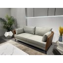 Ver imagem 4 de Sc-6018 Conjunto Internacional Sofá 1,95m com 2 Poltronas Material Ecológico Sala Tv Luxo Premium