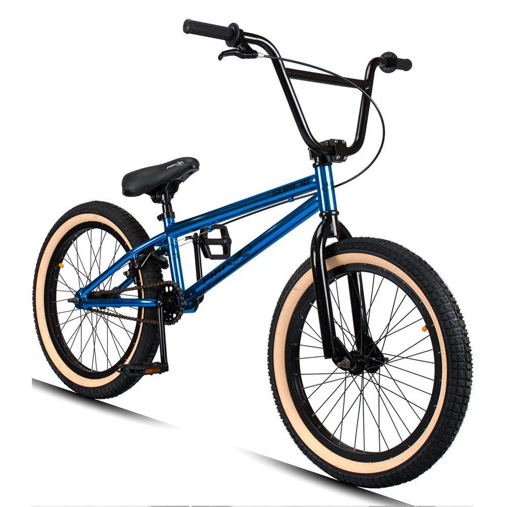Bicicleta Aro 20 Bmx Catraca K7 Cog 9 Pçs Aço Hi-ten Gap P03 Azul