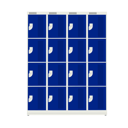 Armário de Aço com 16 Portas Guarda Volume Compatível com Capacete - Nk 4334 - 2