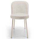Ver imagem 3 de Kit 4 Cadeiras Sala de Jantar Estofada Gavi Arena L02 Linho Cru - Lyam Decor