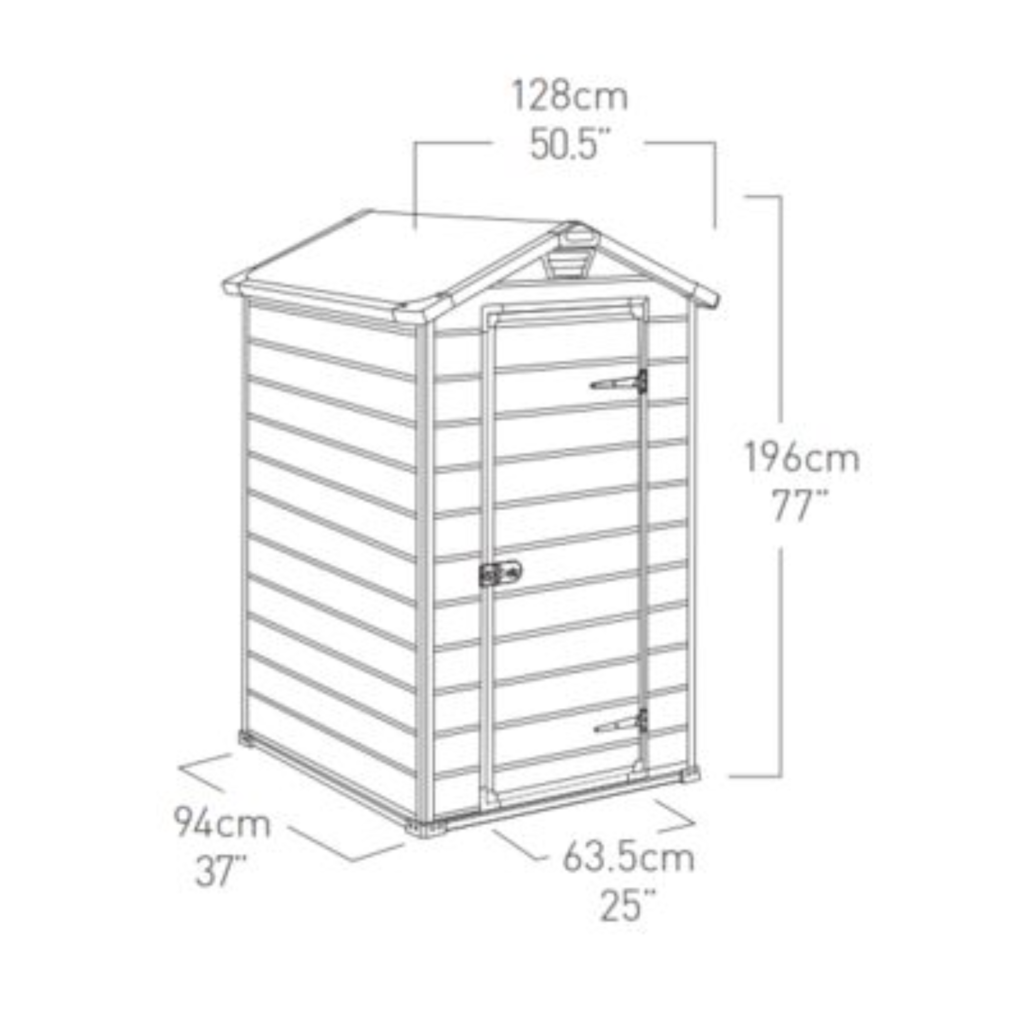 Depósito de Jardim Manor 4x3 Keter - 8