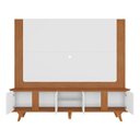 Ver imagem 3 de Rack Bancada com Painel Suspenso Roma 217cm Cedro/branco para Tv até 60” - Casa D