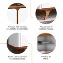 Ver imagem 5 de Rack Bancada com Painel Suspenso Roma 217cm Cedro/branco para Tv até 60” - Casa D