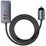 Carregador Veicular Baseus Share Together CCBT-B0G 120W USB-A + USB-C Cinza - 1