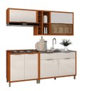 Ver imagem 5 de Armário Cozinha Completo Lumiar Mdf P/ Área ou Varanda Gourmet Modulada Monte como Quiser Vidro Refl