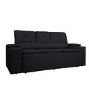 Ver imagem 7 de Sofá com Porta Copos Retrátil e Reclinável Siena 2,05m Velosuede - Netsofas - Preto